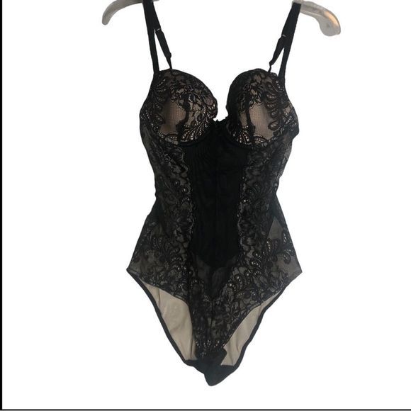 Le Mystere Women's Sophia Lace Convertible‎ Bodysuit 34C - Picture 2 of 10